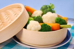 vantagens de cozinhar os alimentos à vapor