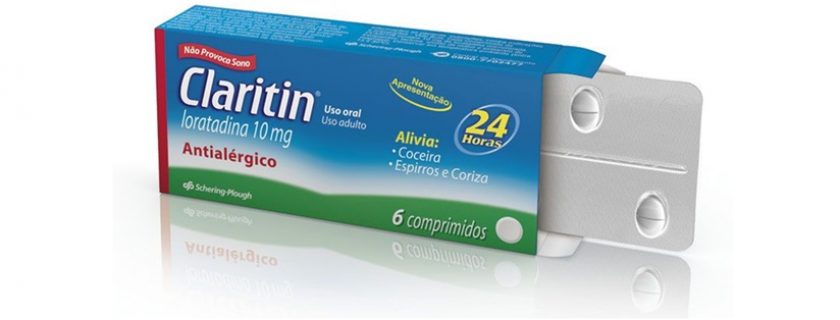 Anti-histamínico Loratadina para rinite alérgica
